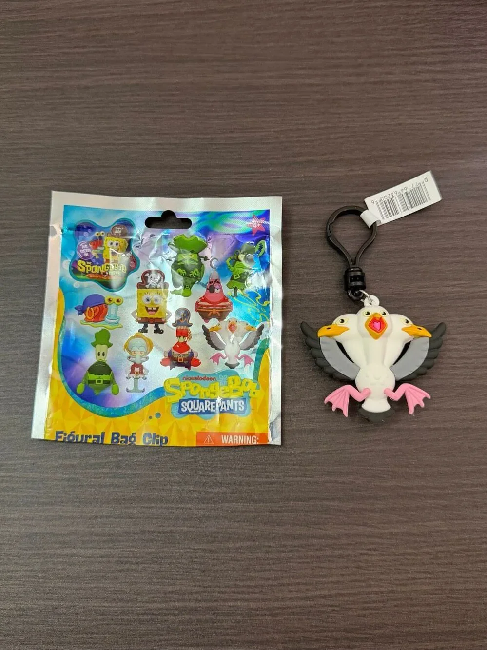 The SpongeBob Movie: Search for SquarePants Bag Clip Keychain - 3 Headed Seagull